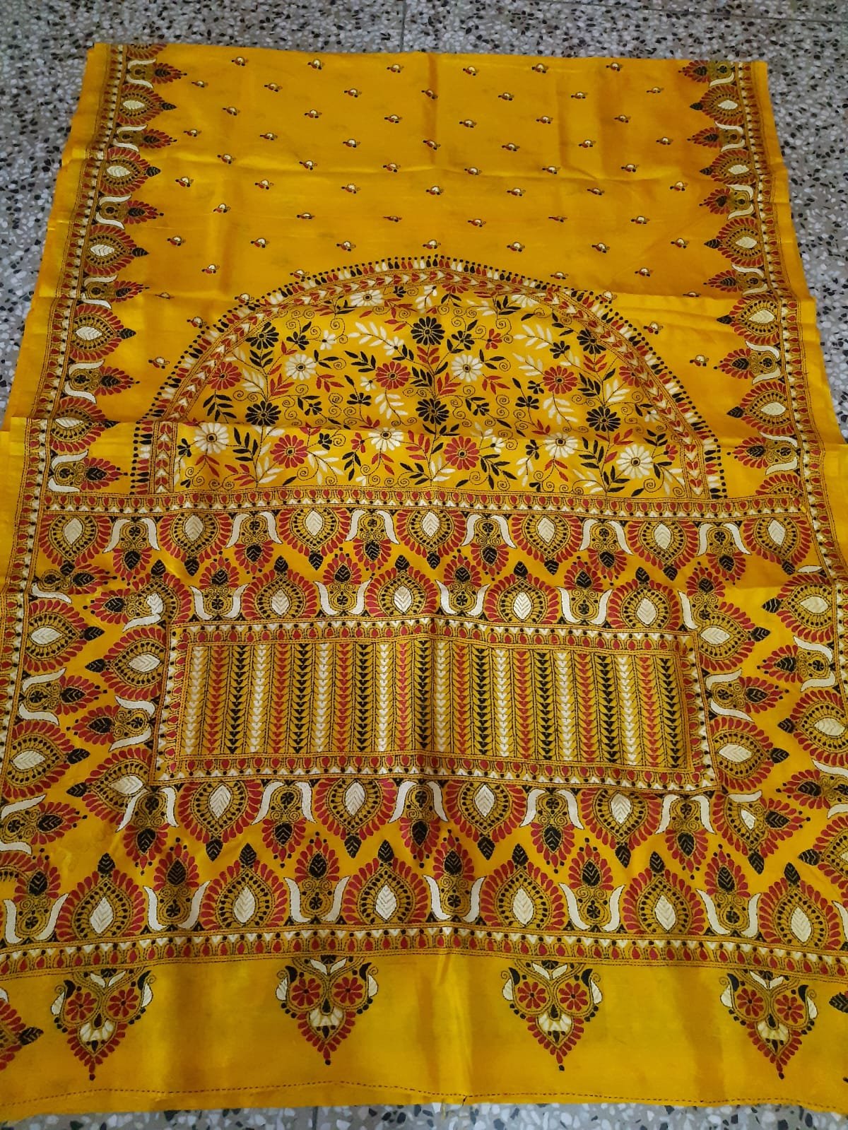 Samita Madhubani Handpainted Pure Silk Saree