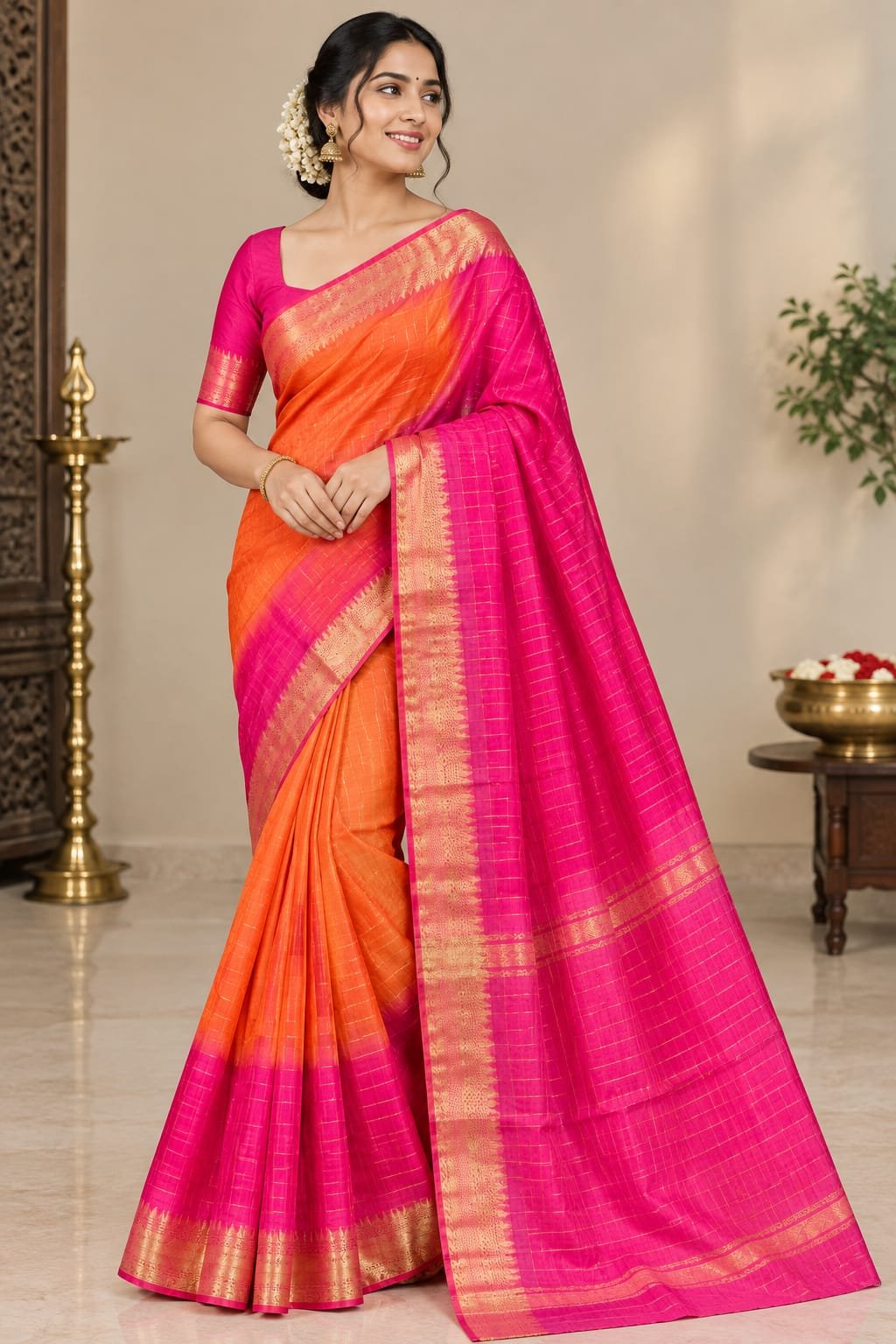Crafted Mangalgiri silk Saree10