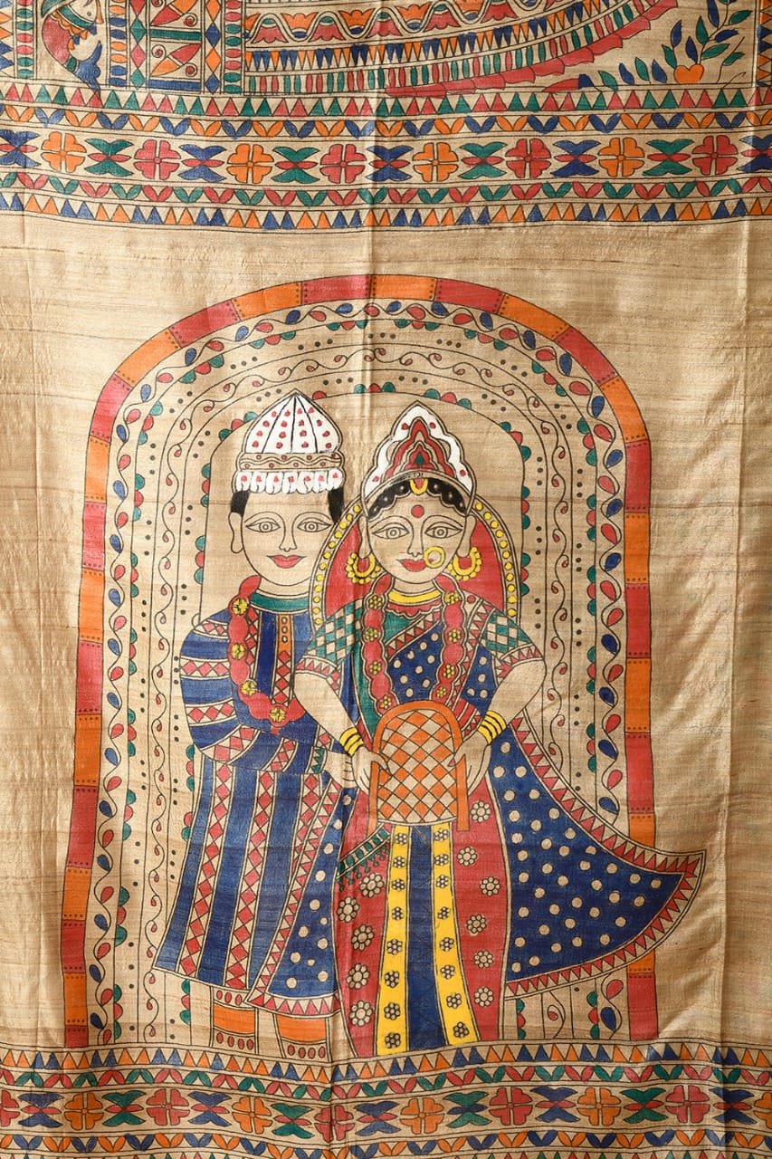 fabric material tussar saree